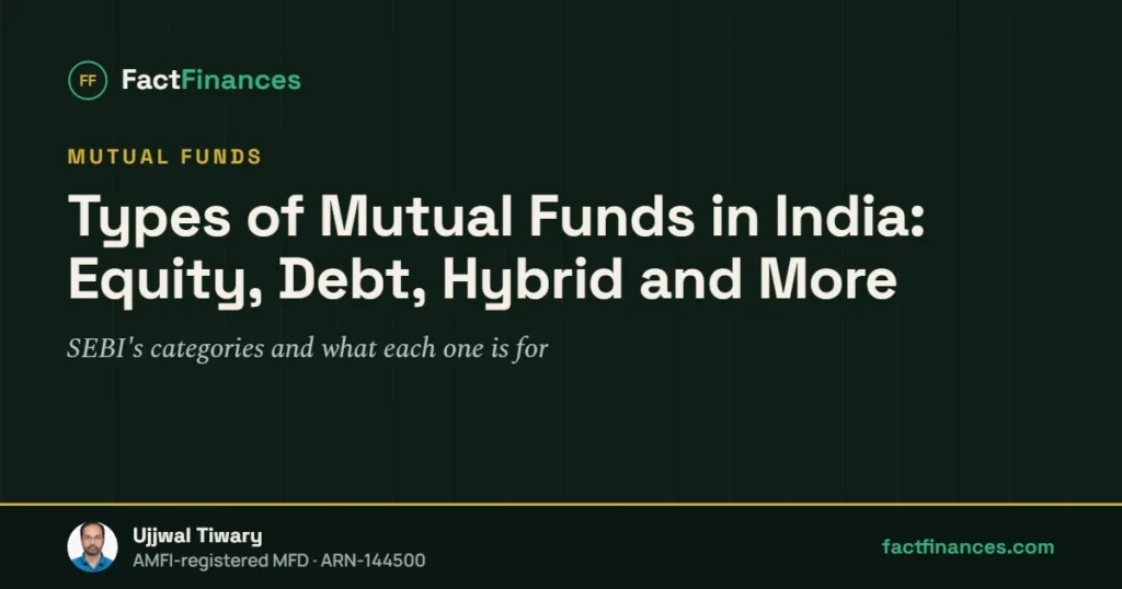 Types of Mutual Funds in India: Equity, Debt, Hybrid and More — FactFinances guide by Ujjwal Tiwary